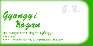 gyongyi mogan business card